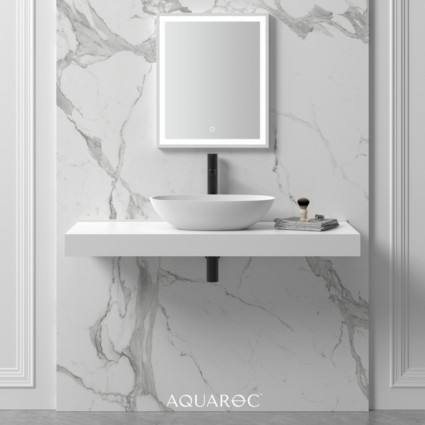 Aria Countertop Stone Basin 530mm