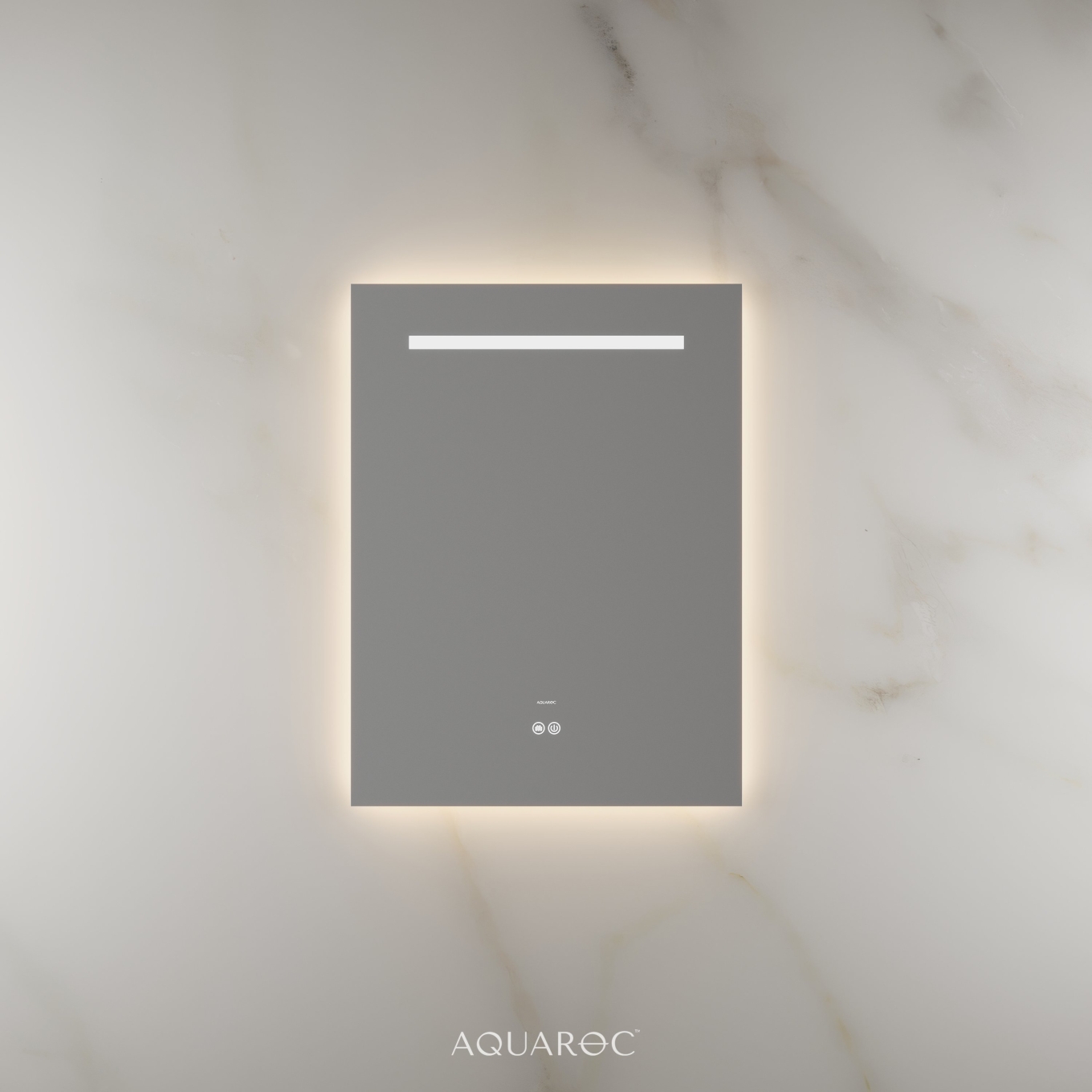 Lumiere Backlit & Demister Rectangle Mirror 600mm Frameless