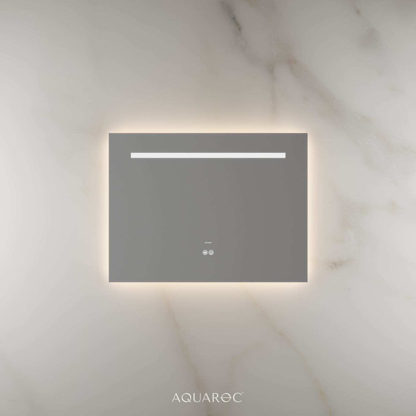 Lumiere Backlit & Demister Rectangle Mirror 800mm Frameless