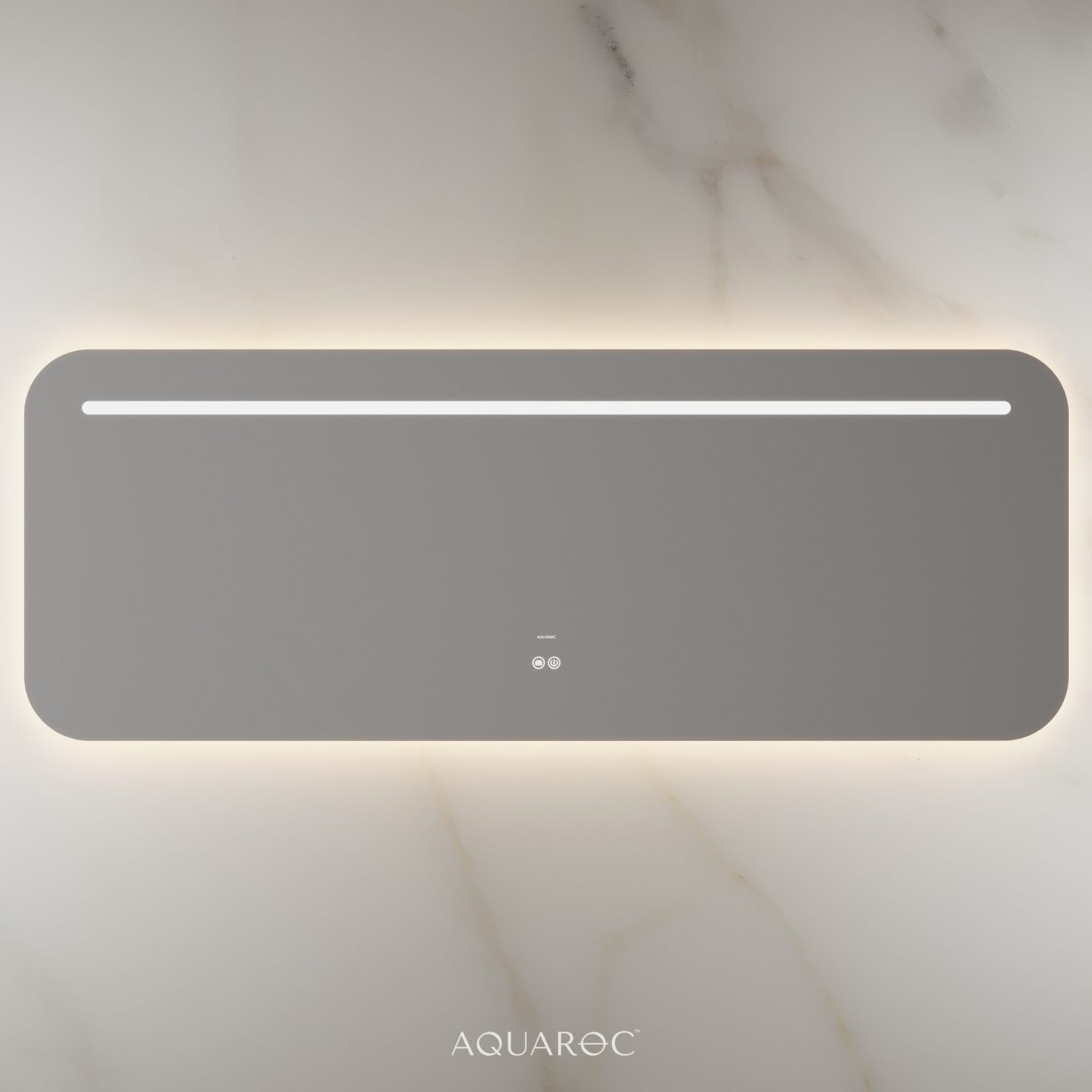 Lumiere Backlit & Demister Curved Mirror 1600mm Frameless