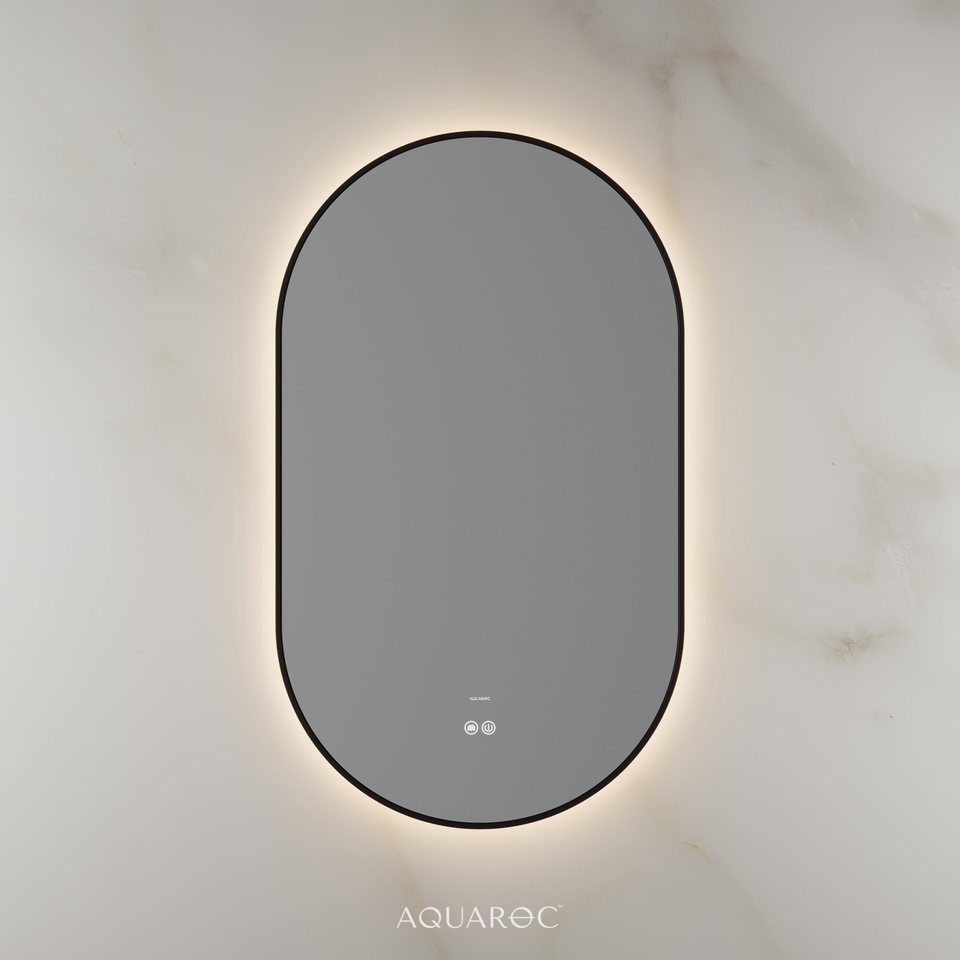 Lumiere Backlit & Demister Mirror 550mm Matte Black