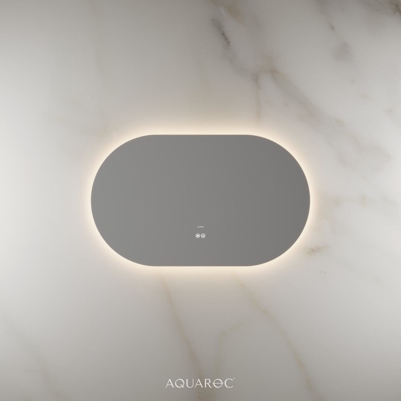 Lumiere Backlit & Demister Oval Mirror 1000mm Frameless