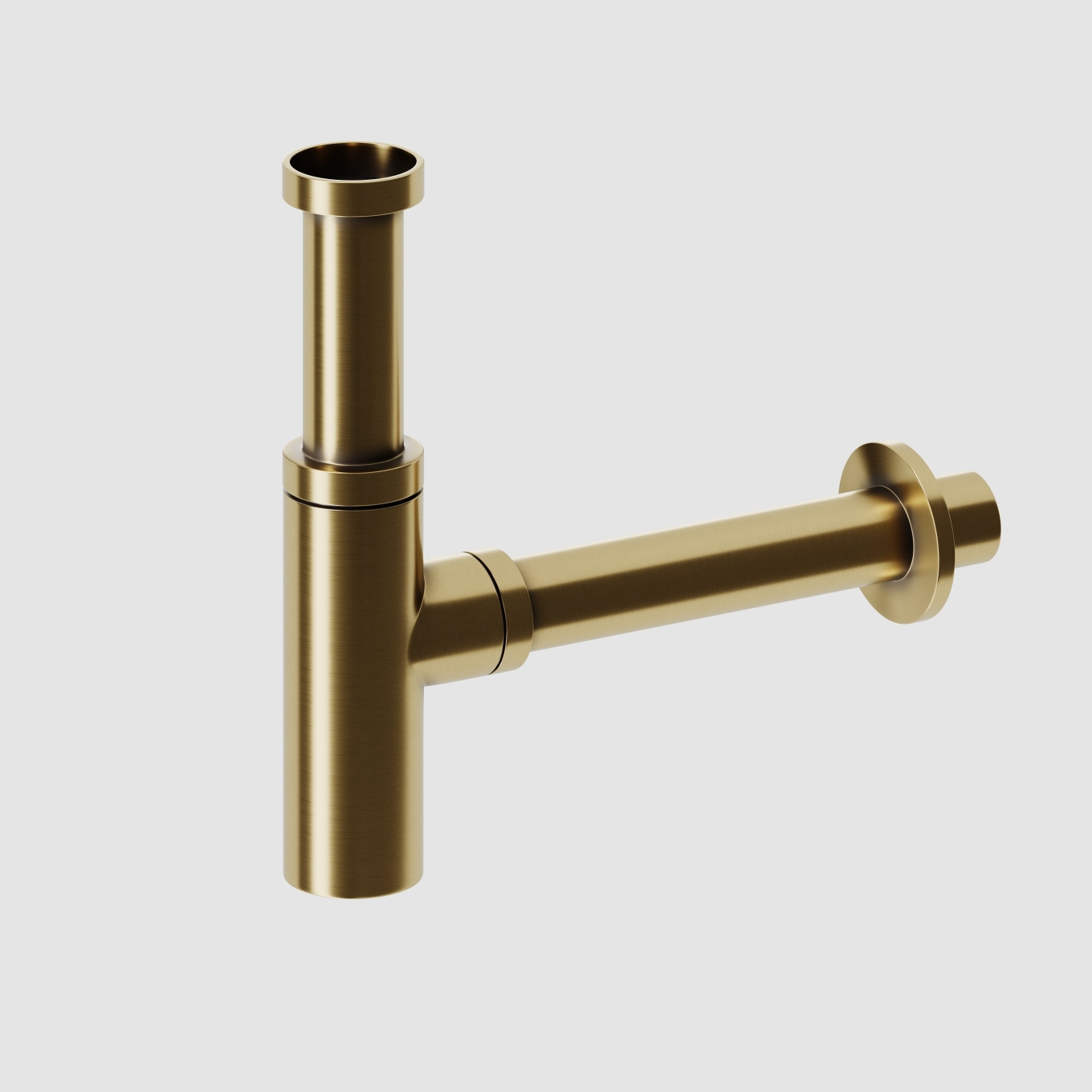 Niche Brushed Gold Round Bottle Trap