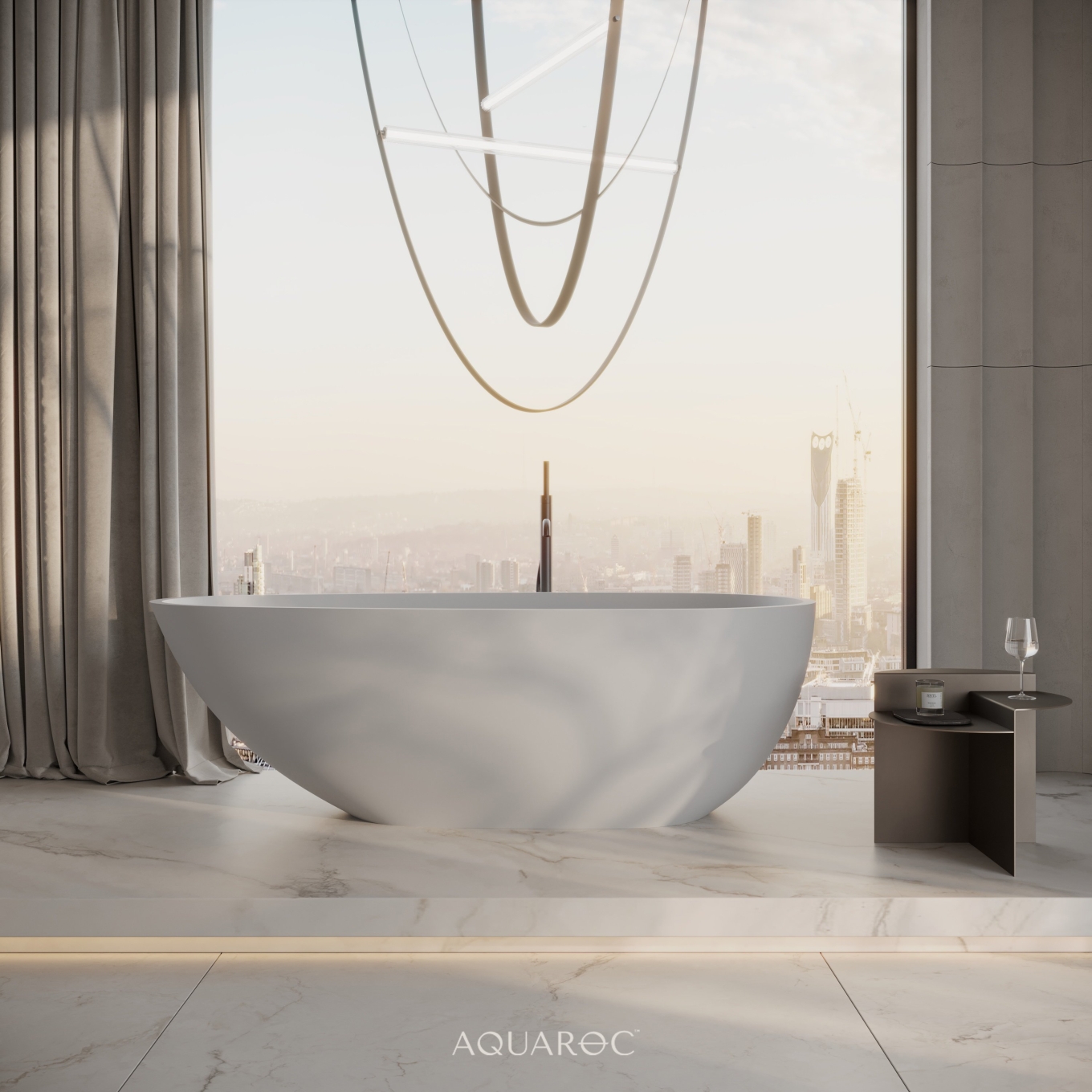 Uovo Freestanding Stone Bath 1700mm