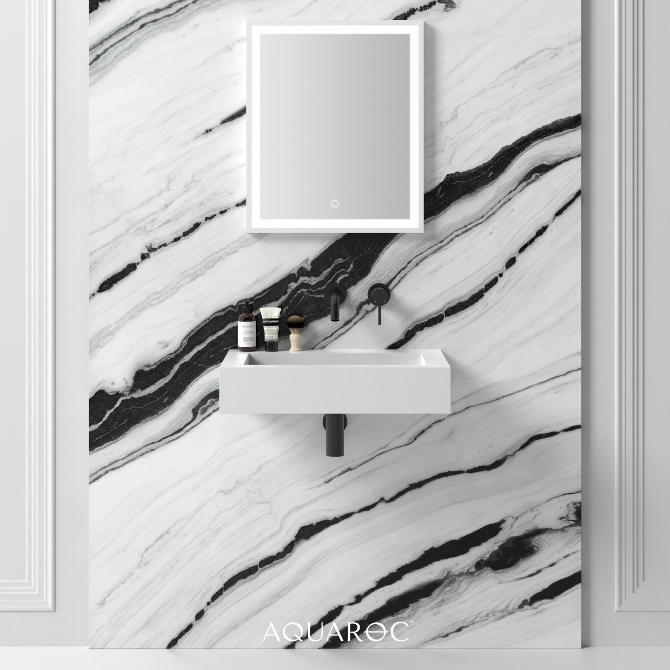 Fiora Wall Hung Stone Basin 600mm