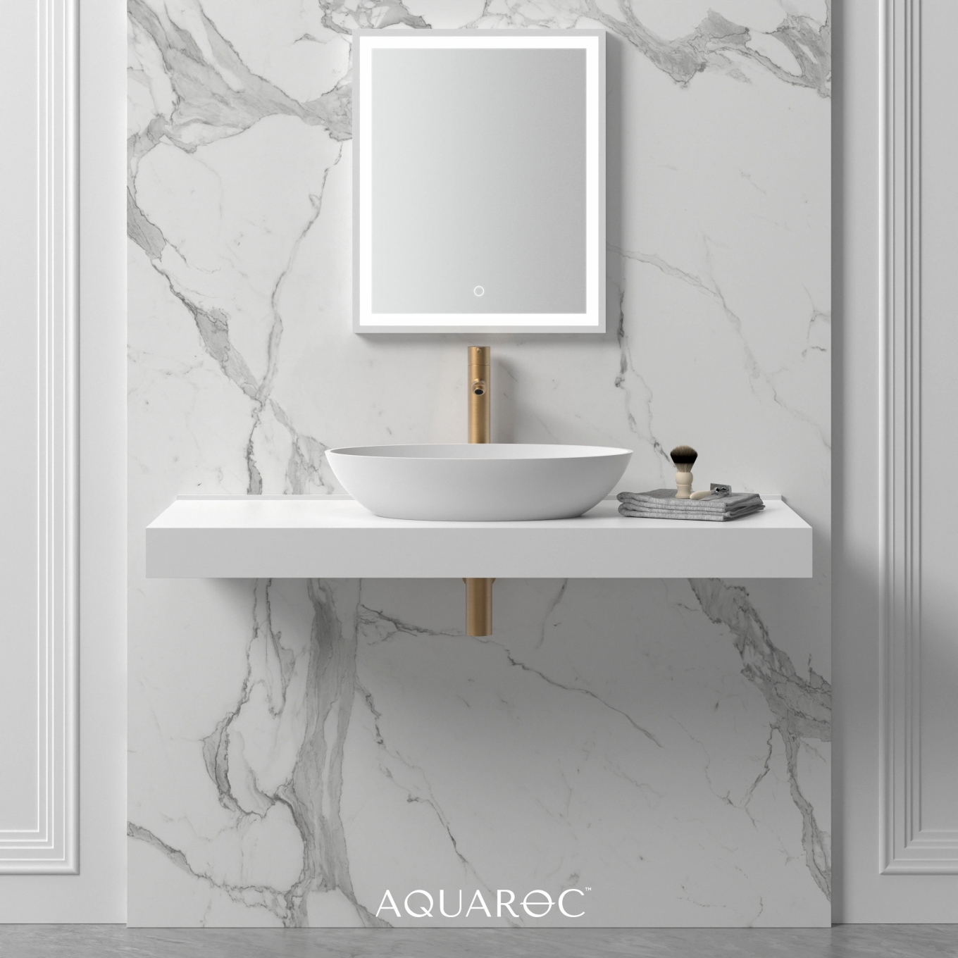 Zenith Countertop Stone Basin 580mm