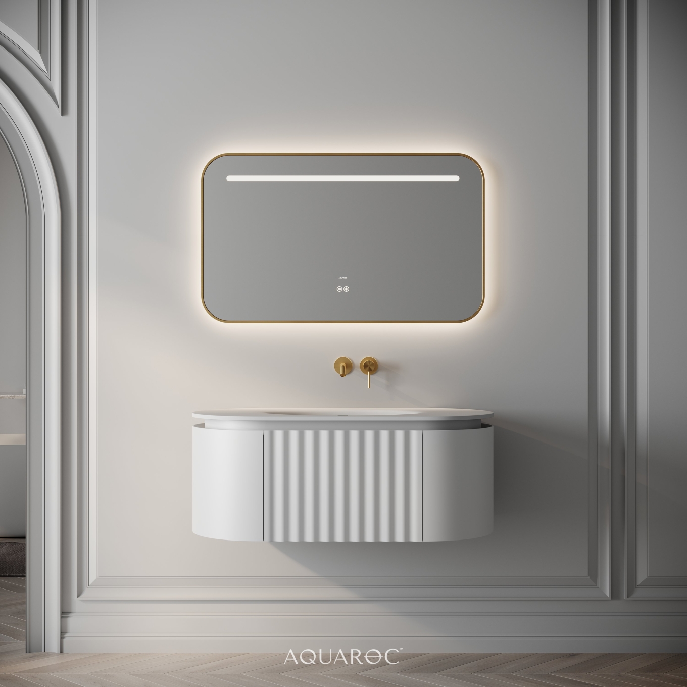 Belgravia Vanity Unit & Stone Basin 1000mm Matte White