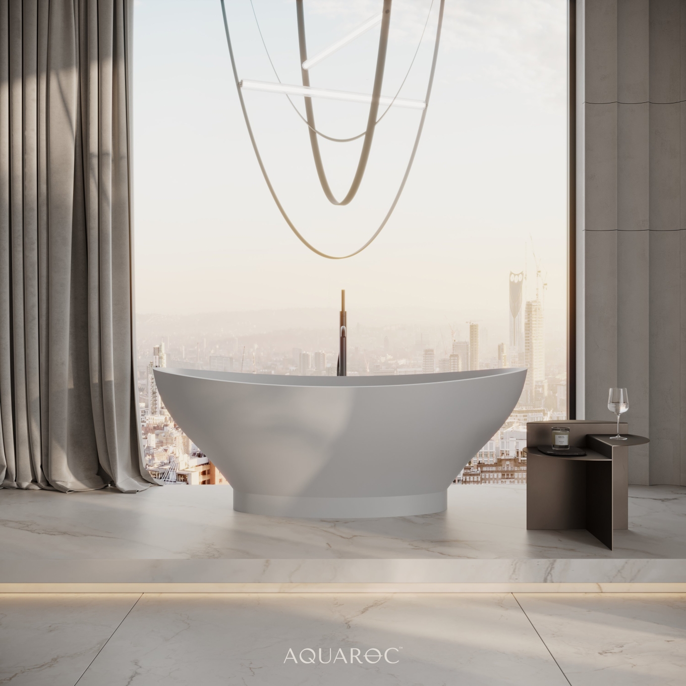 Paradiso Freestanding Stone Bath 1550mm