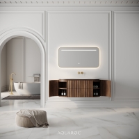 Belgravia II Vanity Unit & Stone Basin 1200mm Walnut