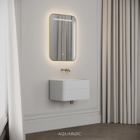 Nero Curved Stone Vanity Unit 600mm