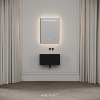 Nero Matte Black Stone Vanity Unit 600mm