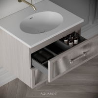 Park Lane Vanity Unit & Stone Basin 600mm Sabbia Grigio Oak