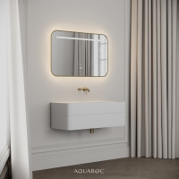 Nero Curved Stone Vanity Unit 1000mm