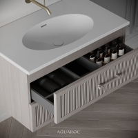 Park Lane Vanity Unit & Stone Basin 800mm Sabbia Grigio Oak