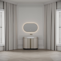 Knightsbridge Vanity Unit & Carrara Marble Basin 1000mm Cashmere Beige