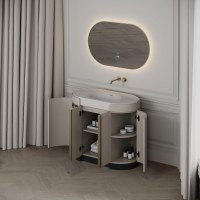 Knightsbridge Vanity Unit & Stone Basin 1000mm Cashmere Beige