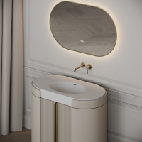 Knightsbridge Vanity Unit & Stone Basin 1000mm Cashmere Beige