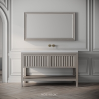 Belvedere Vanity Unit & Stone Basin 1200mm Sabbia Grigio Oak