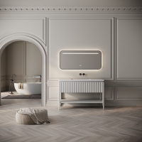 Kensington Vanity Unit & Stone Basin 1200mm Warm Grey