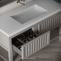 Belvedere Vanity Unit & Stone Basin 1200mm Sabbia Grigio Oak