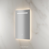 Lumiere Backlit & Demister Rectangle Mirror 600mm Frameless