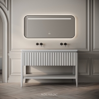 Kensington Double Vanity Unit & Stone Basin 1200mm Warm Grey