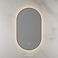 Lumiere Backlit & Demister Mirror 550mm Matte Black