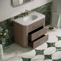 Savoy Vanity Unit & Stone Basin 1000mm Sabbia Grigio
