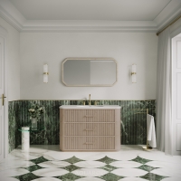 Savoy Vanity Unit & Stone Basin 1200mm Natural Oak