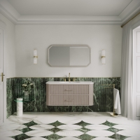 Savoy Wall Hung Vanity Unit & Stone Basin 1200mm Sabbia Grigio