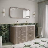 Savoy Double Vanity Unit & Stone Basin 1400mm Sabbia Grigio