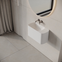 Hydro Wall Hung Stone Basin 550mm