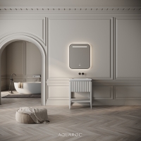 Kensington Vanity Unit & Stone Basin 600mm Warm Grey