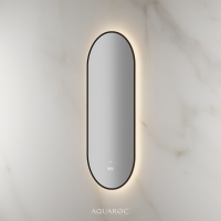 Lumiere Backlit & Demister Mirror 400mm Matte Black