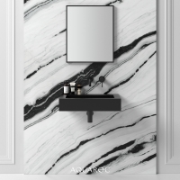 Fiora Matte Black Wall Hung Stone Basin 600mm
