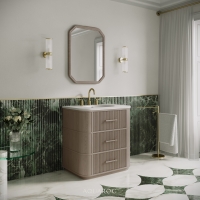 Savoy Vanity Unit & Stone Basin 800mm Sabbia Grigio