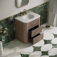 Savoy Vanity Unit & Stone Basin 800mm Sabbia Grigio