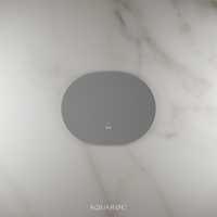 Lumiere Backlit & Demister Oval Mirror 800mm Frameless