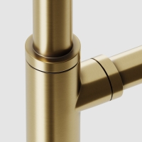 Niche Brushed Gold Round Bottle Trap