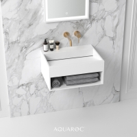 Quadra Wall Hung Stone Basin 600mm