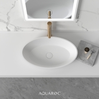 Zenith Countertop Stone Basin 580mm