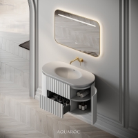 Belgravia II Vanity Unit & Stone Basin 1000mm Matte White
