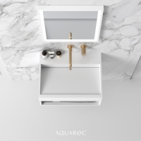 Quadra Wall Hung Stone Basin 600mm