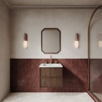 Soho Vanity Unit & Stone Basin Espresso Oak