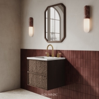 Soho Vanity Unit & Stone Basin Espresso Oak