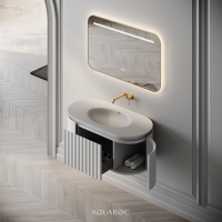 Belgravia Vanity Unit & Stone Basin 1000mm Matte White