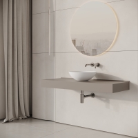 Ocean Round Countertop Stone Basin 400mm