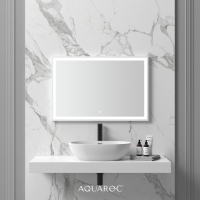 Allure Backlit & Demister Stone Mirror 900mm