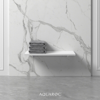 Wall Hung Stone Slimline Towel Shelf 800mm