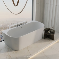 Pandora Back To Wall Freestanding Stone Bath 1650mm